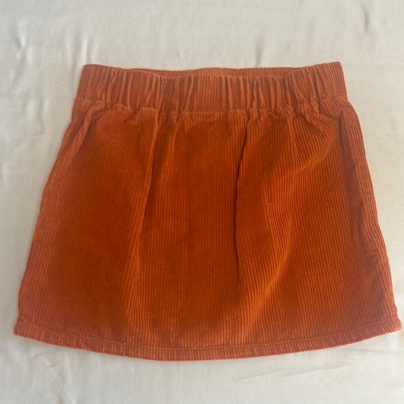 Isaac Mizrahi Orange Corduroy Mini Skirt. Size 7/8 - Picture 5 of 5
